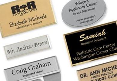 Engraved Metallic Badges