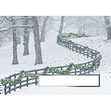 Decorated Fenceline - Printed Envelope