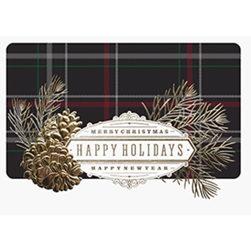 Plaid Christmas - Printed Envelope