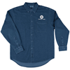 MENS DENIM LONG SLEEVE SHIRT EMBROIDERED