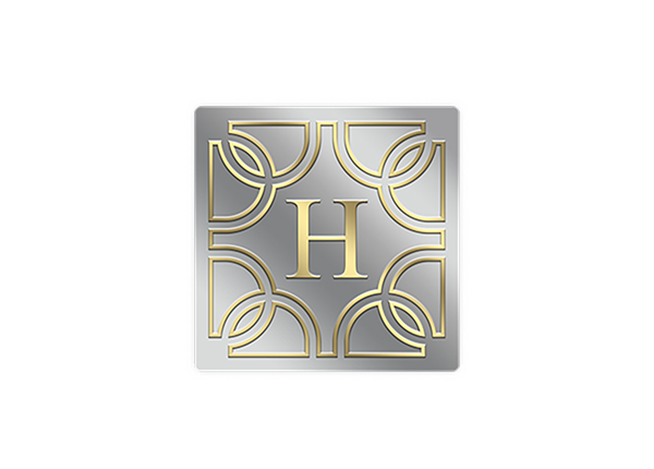 1 1/2" x 1 1/2" Square Foil & Embossed Combination