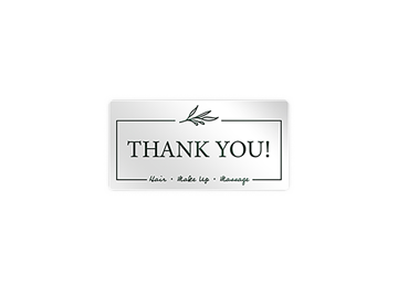 1" x 2" Rectangle Foil & Embossed Combination