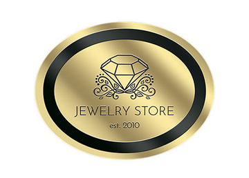 2 7/8" x 3 3/4" Oval Foil & Embossed Combination