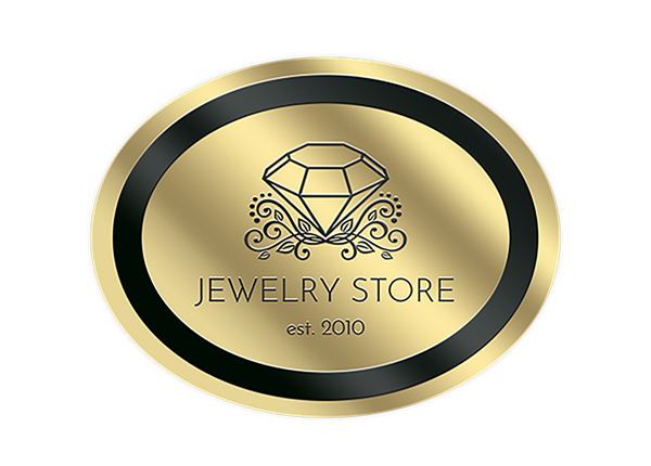 2 7/8" x 3 3/4" Oval Foil & Embossed Combination