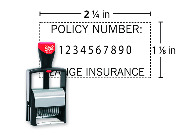 2000 Plus® 2010/P Heavy Duty Metal Numberer