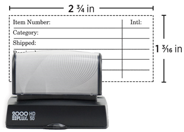 2000 Plus® HD 50 Pre-Inked Stamp