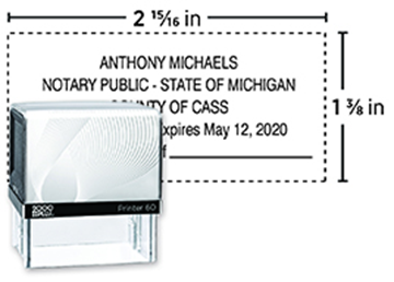 2000 Plus® Self-Inking  Printer 60 Notary Stamp