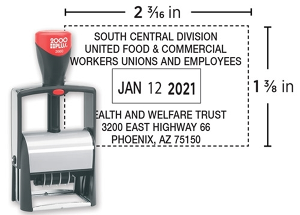 2000 Plus® Self-Inking 2660   Heavy Duty Dater