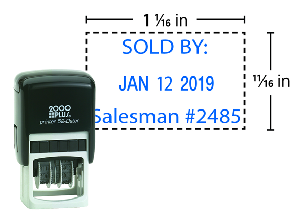 2000 Plus® Self-Inking 52  Economy Plastic Dater