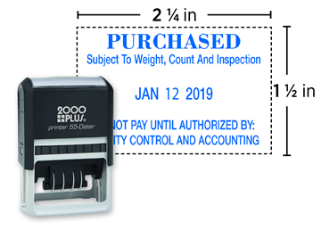 2000 Plus® Self-Inking 55  Economy Plastic Dater