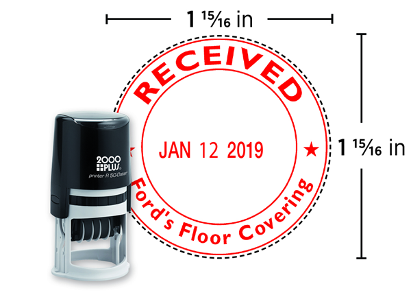 2000 Plus® Self-Inking R50  Light Duty Round Date Stamp