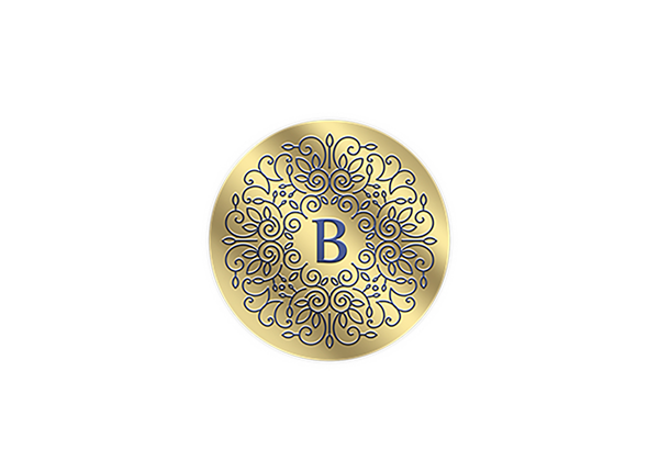 3/4" Circle Foil & Embossed Combination