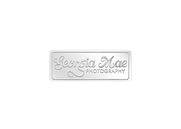 3/4" x 2" Rectangle Blind Embossed