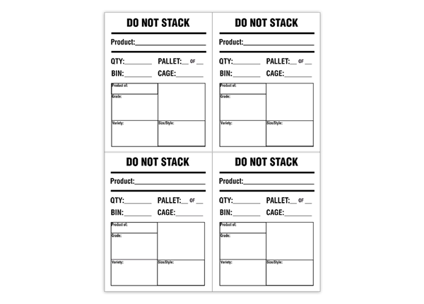 4 1/4" x 5 1/2" Rectangle 1 Color - 4/sheet
