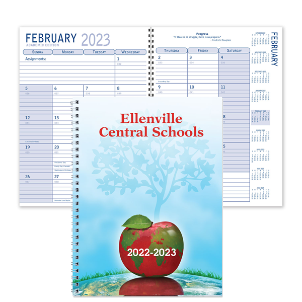 CUSTOM FULL COLOR SPIRAL ACADEMIC PLANNER