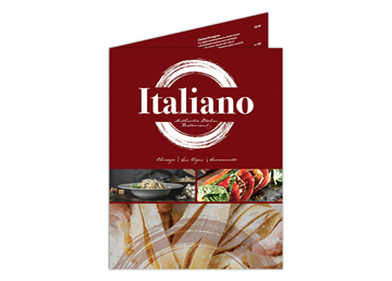 Custom Half-Fold Menu, Durable and Disposable Restaurant Menus, 12 x 18, Multiple Stock Options