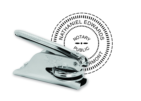 Custom Official K Pocket Notary Seal 1 5/8"