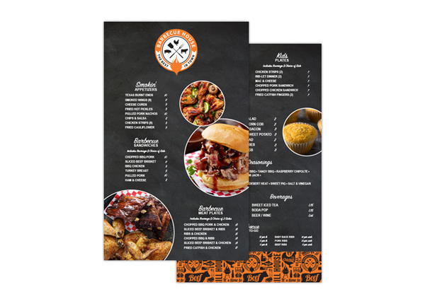 Custom Sheet Menu, Durable and Disposable Restaurant Menus, 8.5 x 14