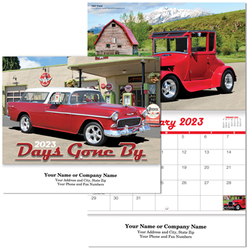 DAYS GONE BY WALL CALENDAR STAPLED