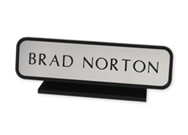 Designer Desk Sign with Holder, 2" x 8"