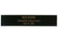 Engraved Black/Gold Metal Plate, 2" x 10"