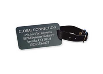 Engraved Luggage Tag, 2" x 3"