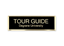 Engraved Metallic Badge - 1" x 3", Black/Gold