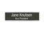 Engraved Sign with Metal Flush Wall Mount Holder, 2" x 8"