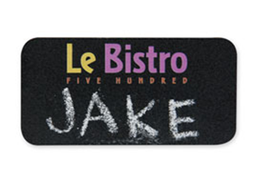 Full Color Chalk Badges - 1.5" x 3"