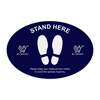 Full Color Repositionable Floor Decal 24" X 36"- Oval