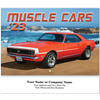 MUSCLE CAR WALL CALENDAR STAPLED